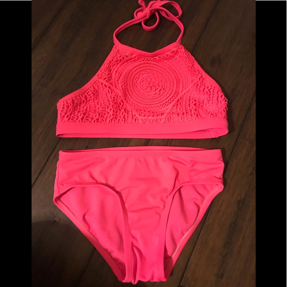 Girls pink bikini